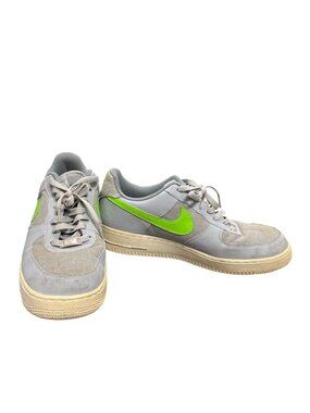 Nike Air Force 1 mens low wolf gray action green sneakers sz 12 SKU 10-135